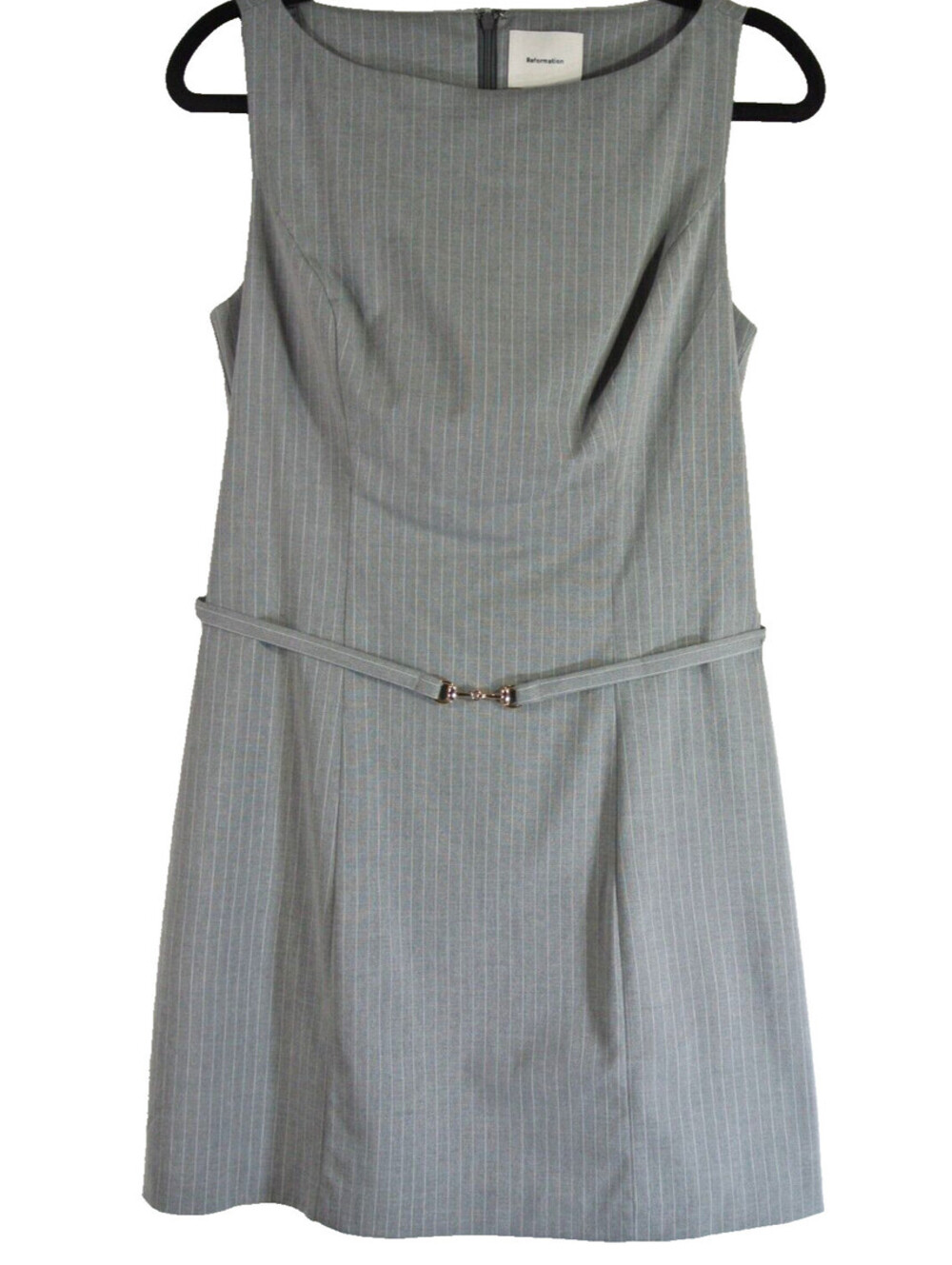NEW, Reformation Taya Belted Sheath Mini Dress Size 12 #MD2033 - Picture 3 of 13